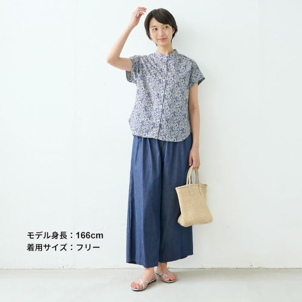 LIBERTY　dinos DaMA 花柄 五分袖ブラウス 未使用 LIBERTY. - 43 テチチ Techichi LIBERTY リバティ 花柄 ブラウス